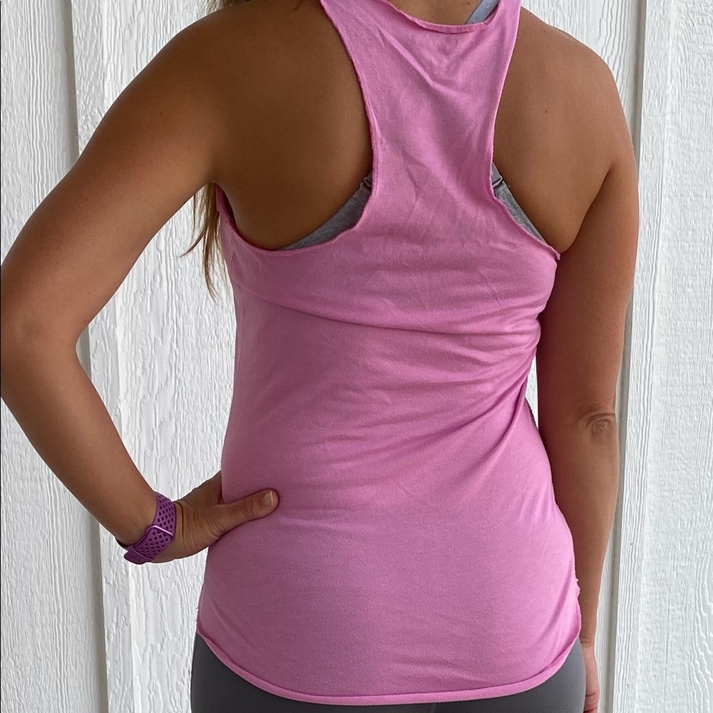 Pink Yoga Razorback top - Picture 2 of 6
